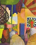 August Macke Im Basar oil painting reproduction